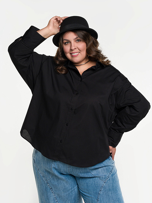 Рубашка классическая черная RuSkin  