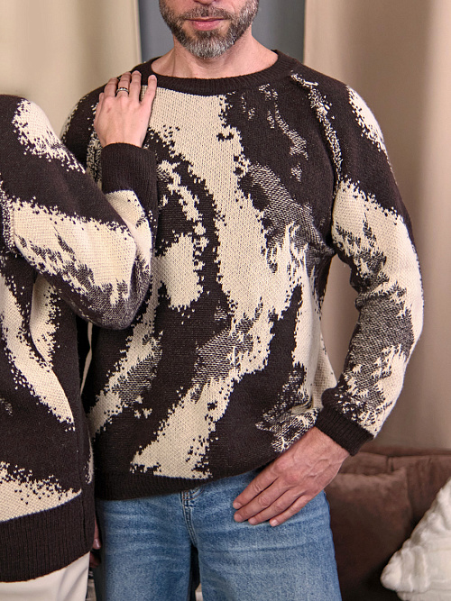 СВИТЕР СЕПИЯ МУЖСКОЙ   